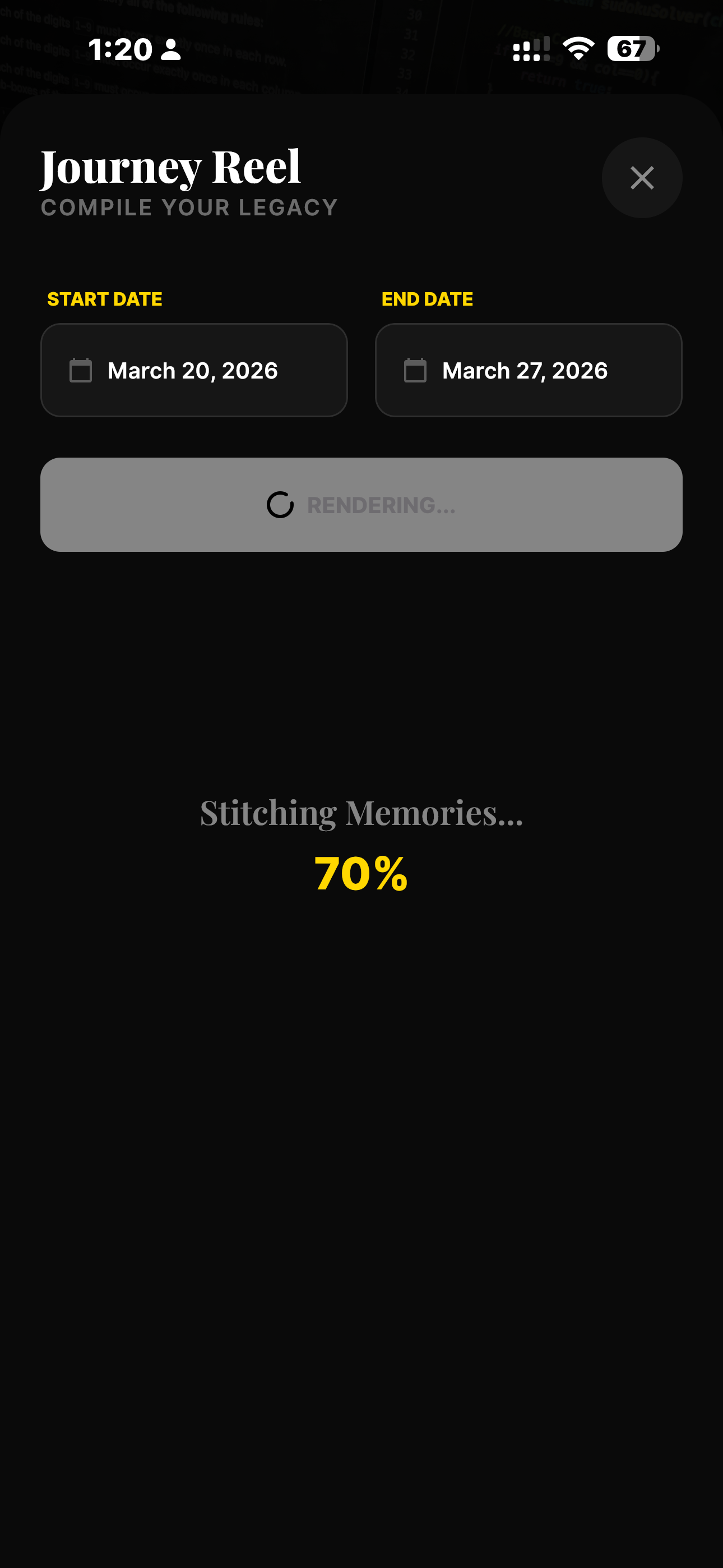 Safar journey reel compiling 30 days of habit photos